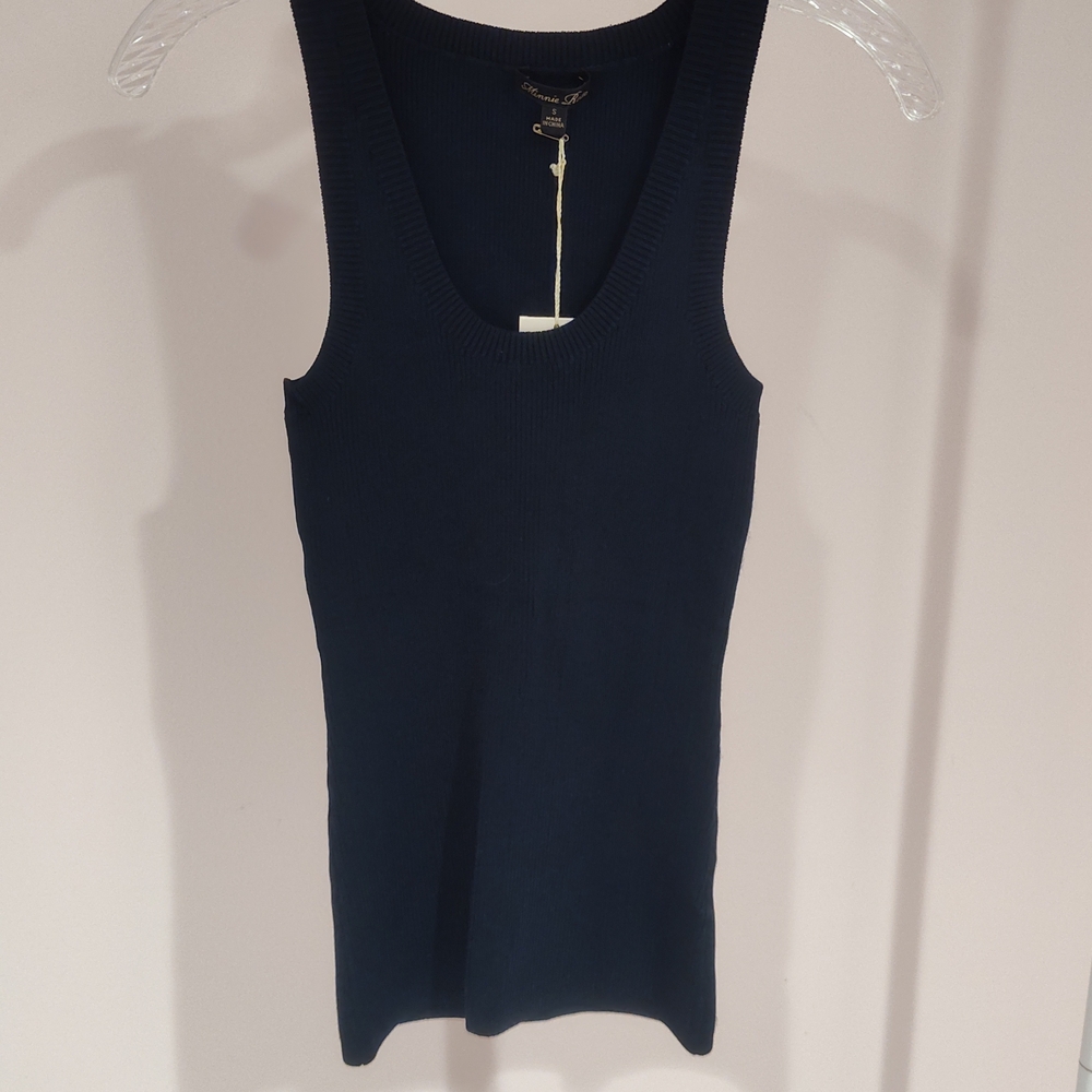 Minnie Rose Deep Blue Tank Top
